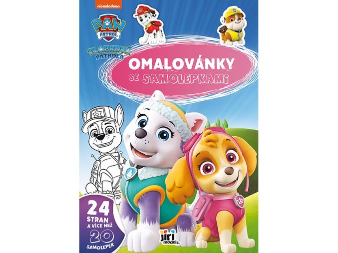 Omalovánky A4 se samolepkami Tlapková patrola