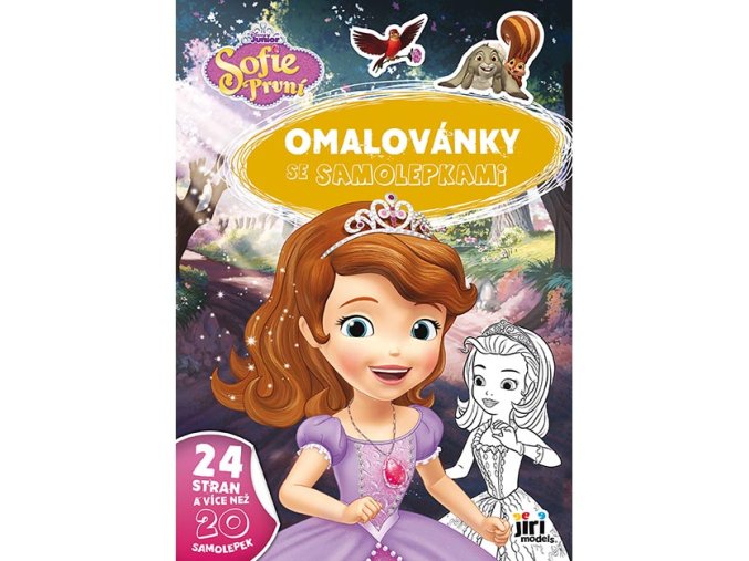 Omalovánky A4 se samolepkami Sofie První