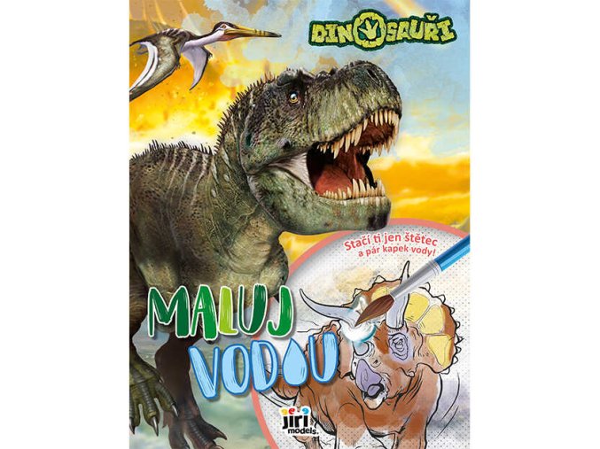 Maluj vodou A4 Dinosauři