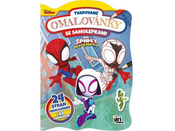 Tvarované omalovánky Spidey