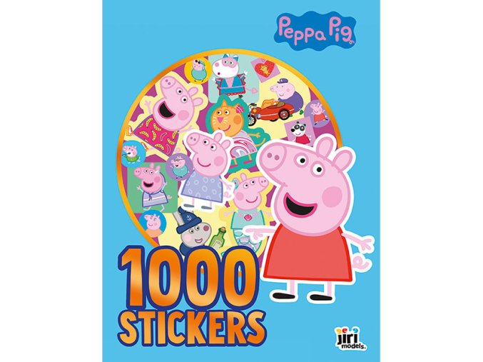 1000 samolepek v sešitu Prasátko Peppa