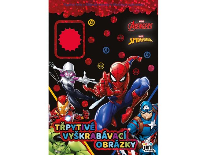 Třpytivé vyškrabávací obrázky Marvel