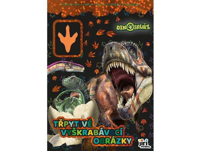 Třpytivé vyškrabávací obrázky Dinosauři