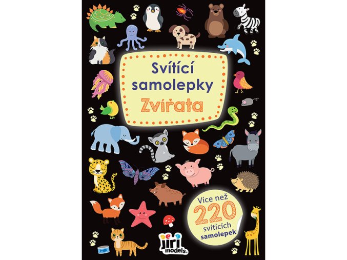 Svítící samolepky Zvířata