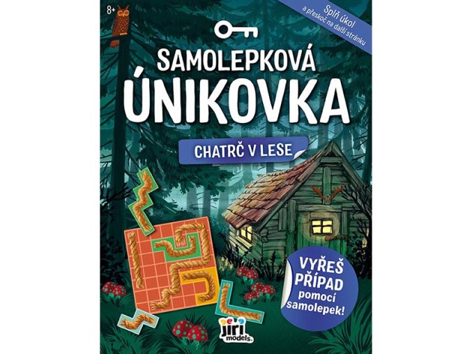 Samolepková únikovka Chatrč v lese