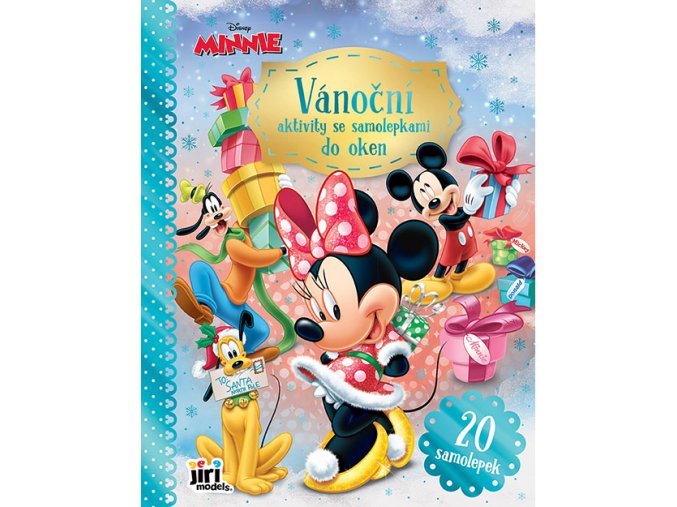 Vánoční aktivity se samolepkami do oken Minnie