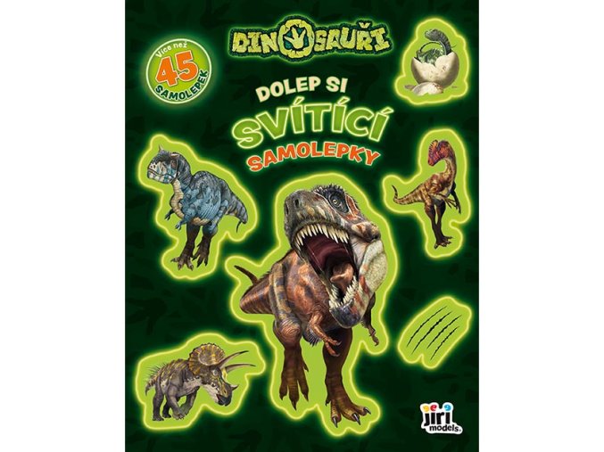 Dolep si svítící samolepky Dinosauři