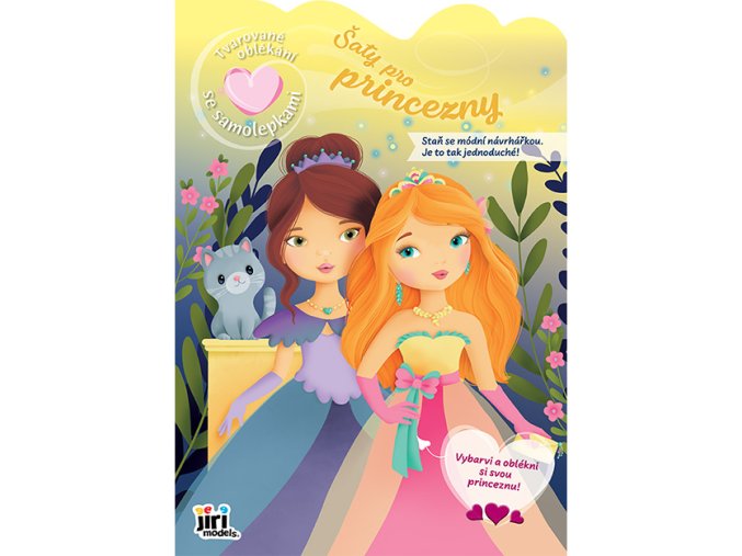 Tvarované oblékání se samolepkami Šaty pro princezny