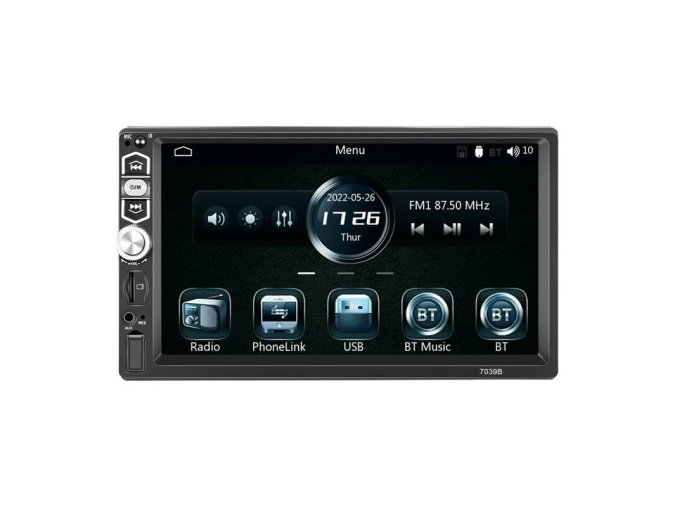 Monitor samochodowy 7,0" Podofo A3061 Carplay&Android Auto, Bluetooth 5.1