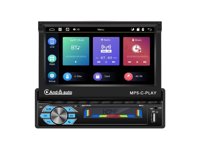 Monitor do auta 9,0" Podofo A3012 Carplay&Android Auto, Bluetooth, GPS, WIFI, USB