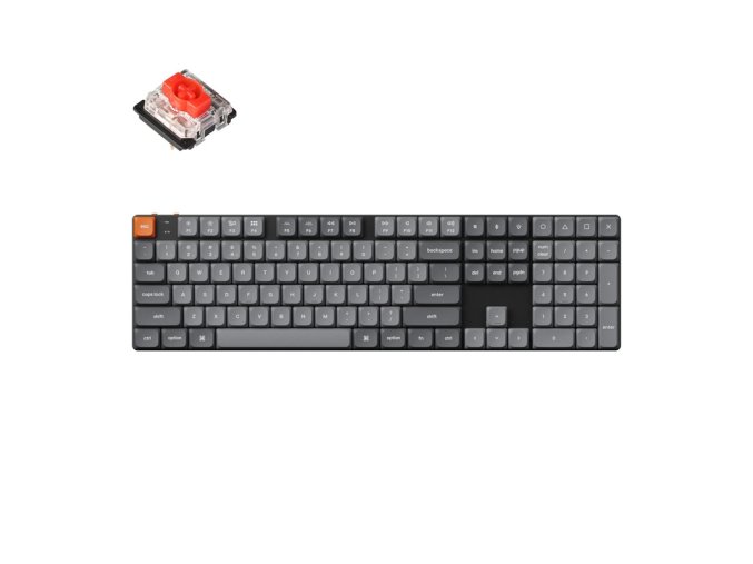 Bezdrátová nízkoprofilová klávesnice Keychron K5 Max RGB Red Switch (černá) [K5M-H1].