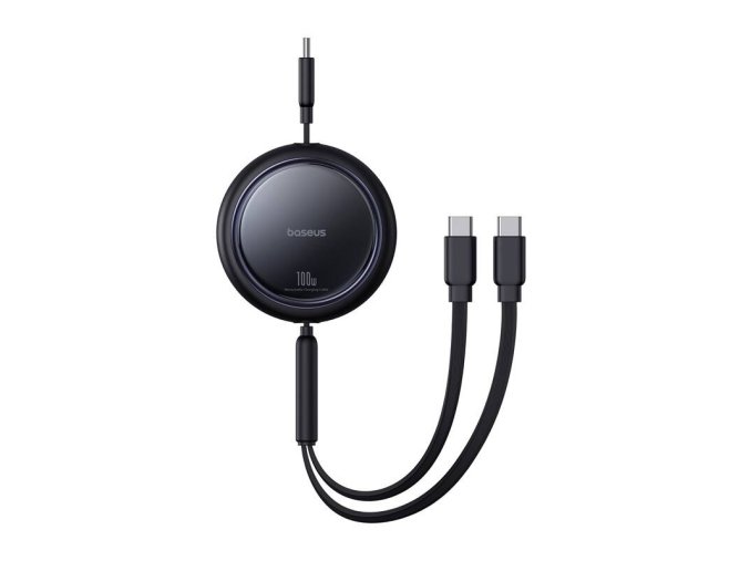 Kabel USB-C 2W1 Baseus Bright Mirror, C+C / 100W / 1m (černý)