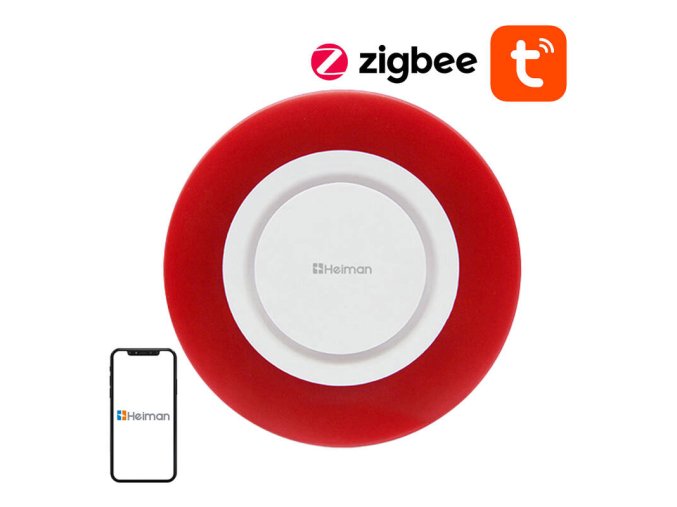 Chytrá bezdrátová poplašná siréna Heiman HS2WD Tuya Zigbee