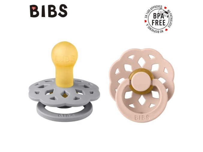 BIBS 240105 Dudlík BOHEME CLOUD & BLUSH M 2-pack
