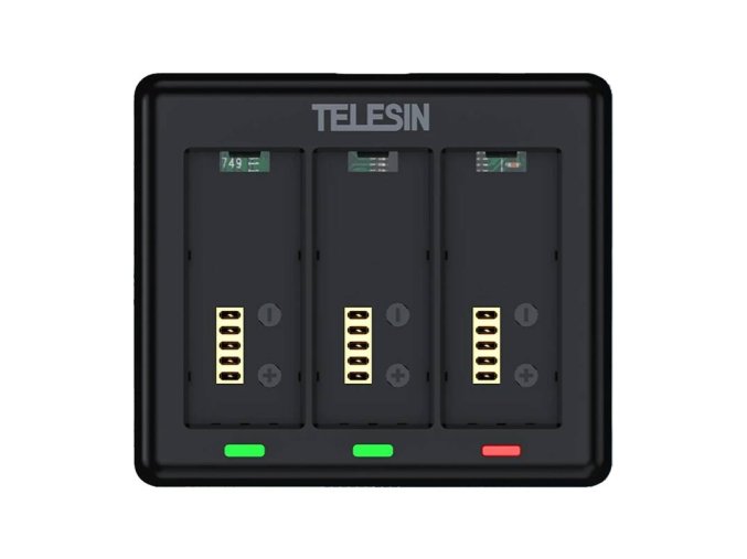 Nabíječka pro 3 baterie pro GoPro HERO 13 Telesin (S0-BCG-12-TGP)