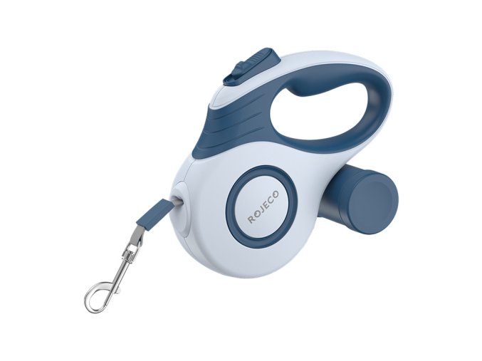 Automatické zatahovací vodítko pro psy Rojeco A12 5M (modré)