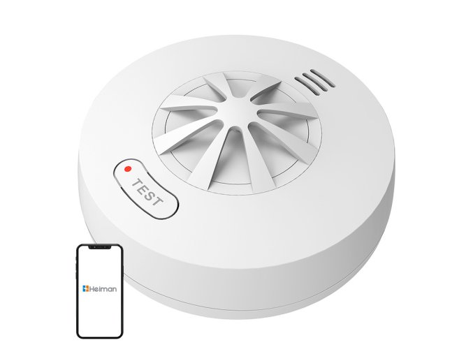 Propojený bezdrátový alarm s tepelným čidlem Heiman HM-5HW