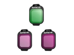 Filtry CPL, ND8, ND16 Sunnylife do DJI Flip