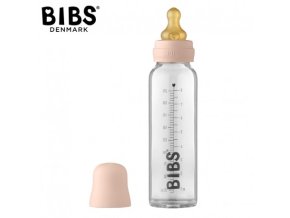 BIBS 5014244 Skleněná láhev Anti-colic 225 ml Blush