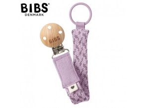 BIBS 9401111 PACIFIER BRAID dummy tag 100% organická bavlna GOTS Sky/Mauve