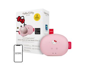 Sonic Facial Massager Warm & Cool 8in1 Geske with APP (Hello Kitty pink)