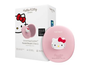 Facial Cleaning Brush 3in1 with handle Geske with APP (Hello Kitty pink)