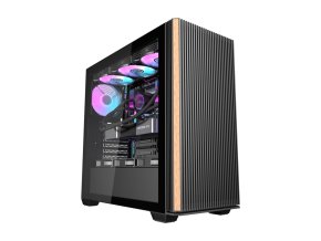 Počítačová skříň Darkflash DS900WS (černá) + 4 ventilátory