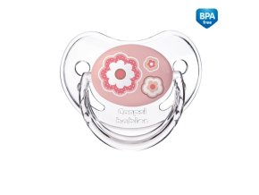 CANPOL 22/566 Smoczek uspokajający silikonowy anatomiczny 6-18m Newborn różowy