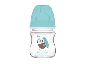 CANPOL 35/220 Širokohrdlá antikoliková láhev EasyStart Exotic 120ml modrá
