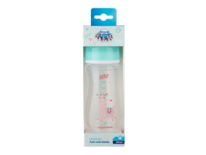 CANPOL 35/222 Širokohrdlá antikoliková láhev EasyStart Exotic 300ml zelená