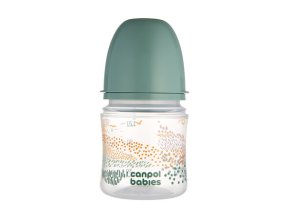 CANPOL 35/242 Butelka antykolkowa EasyStart 120ml MOUNTAINS green