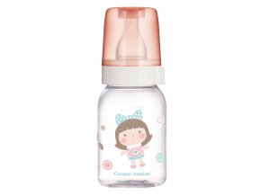 CANPOL 42/202 Skleněná láhev 120 ml zdobená