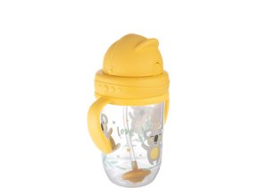 CANPOL 56/606 Dětský hrneček s trubičkou a závažím 270 ml Exotická žlutá