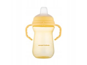 CANPOL 56/615 FirstCup hrnek se silikonovým náustkem 250ml žlutý