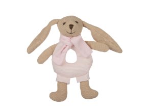 CANPOL 80/201 Měkké chrastítko Bunny Pink