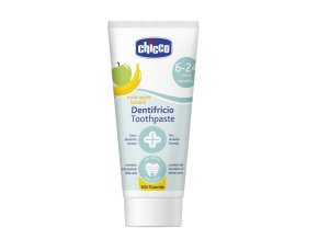 CHICCO 00002320100000 Zubní pasta s jablkem a banánem bez fluoru 50 ml