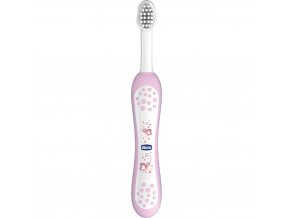 CHICCO 00006958100000 Zubní kartáček růžový