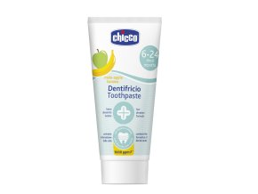 CHICCO 00007428000000 Zubní pasta s fluoridem z jablek a banánů 50 ml