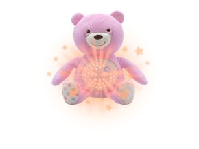 CHICCO 00008015100000 Medvídek s projektorem růžový