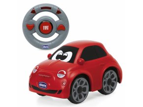 CHICCO 00011457000000 Fiat 500 s dálkovým ovládáním červený