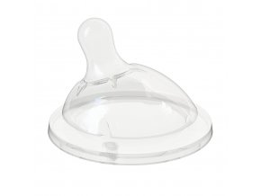 CHICCO 00081011100000 NF silikonová savička na láhev 0m+ normální