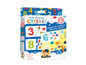 CzuCzu 5952665 Vzdělávací puzzle + sešit s číslicemi 3+