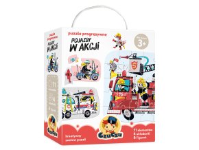 CzuCzu 6198375 Puzzle 71 el.Vehicles v akci 3+