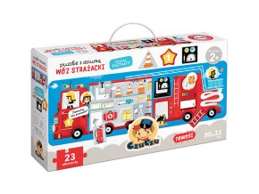 CzuCzu 6500955 Puzzle s otvorem 23 el. Hasičské auto 2+