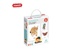 CzuCzu 7067312 Obrázkové karty na provázku Zvířata 2+