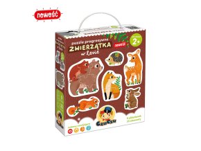 CzuCzu 7099709 Progresivní puzzle 9v1 Zvířata v lese