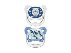 Dr.Browns PV12008 PreVent luminiscenční ortodontická figurína 0-6 2-pack modrá