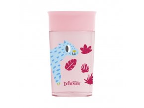 Dr.Browns TC01093 Hrnek 360 na pití jako ze sklenice 300 ml růžový
