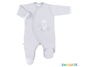 EWA 852618 NEWBORN Pajacare šedá 50