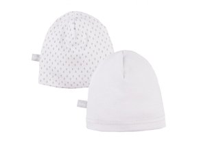 EWA 906748 Šmoulinka čepice 2-pack bílá 68